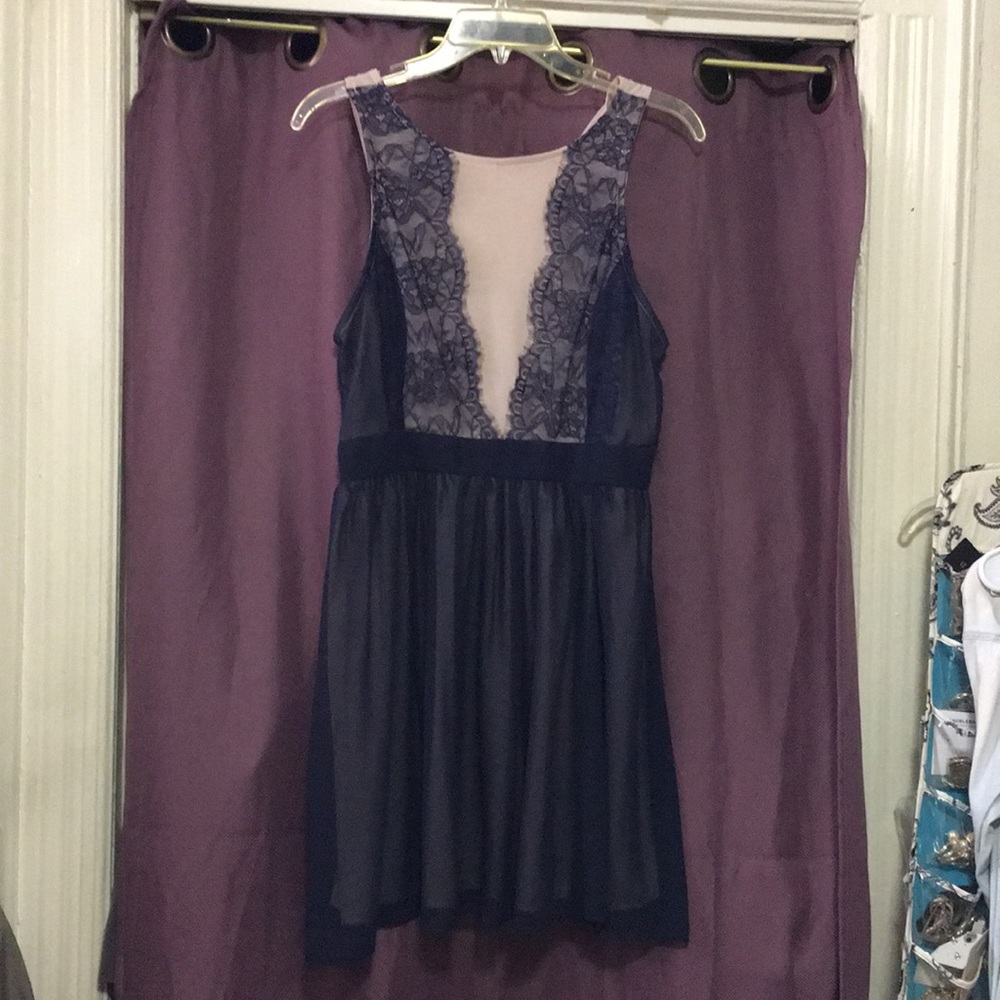 NWT Navy/Beige Dress